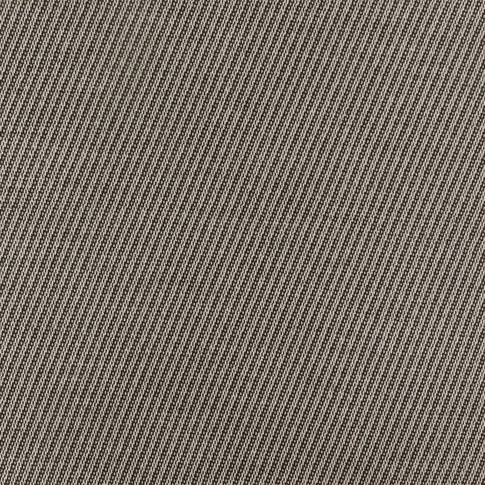 Ash Beige-Gray Twill-Like Jacquard  Wool Cotton Double Knit Fabric