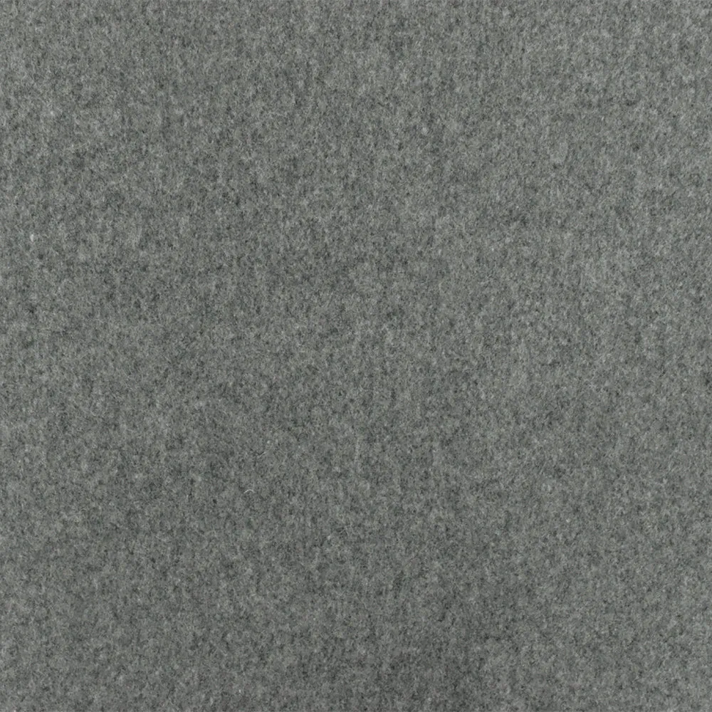 Ash Gray Textured Wool-Poly Textured Woven Coating Fabric