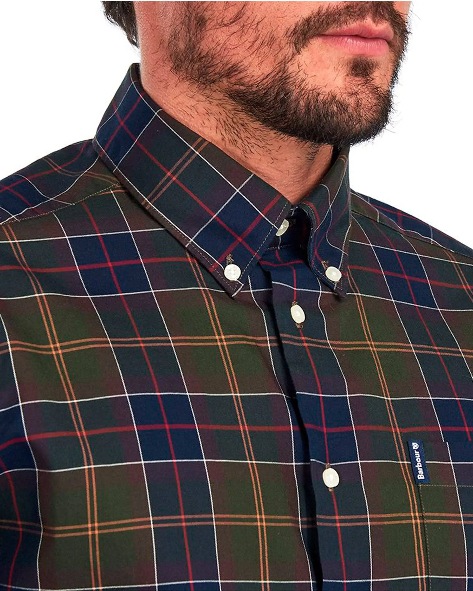 Barbour Wetheram Classic Tartan Plaid Button Down Collar Shirt in Tailored Fit