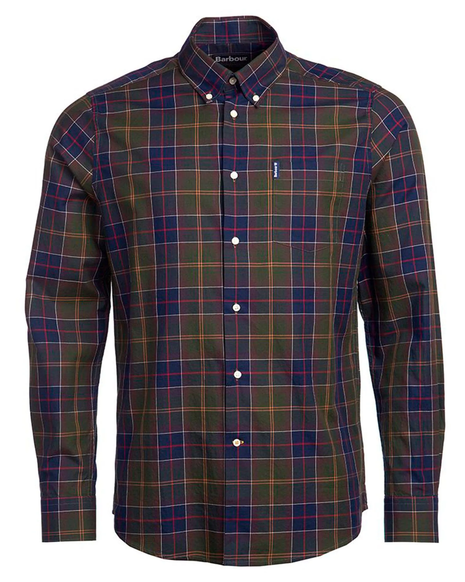 Barbour Wetheram Classic Tartan Plaid Button Down Collar Shirt in Tailored Fit