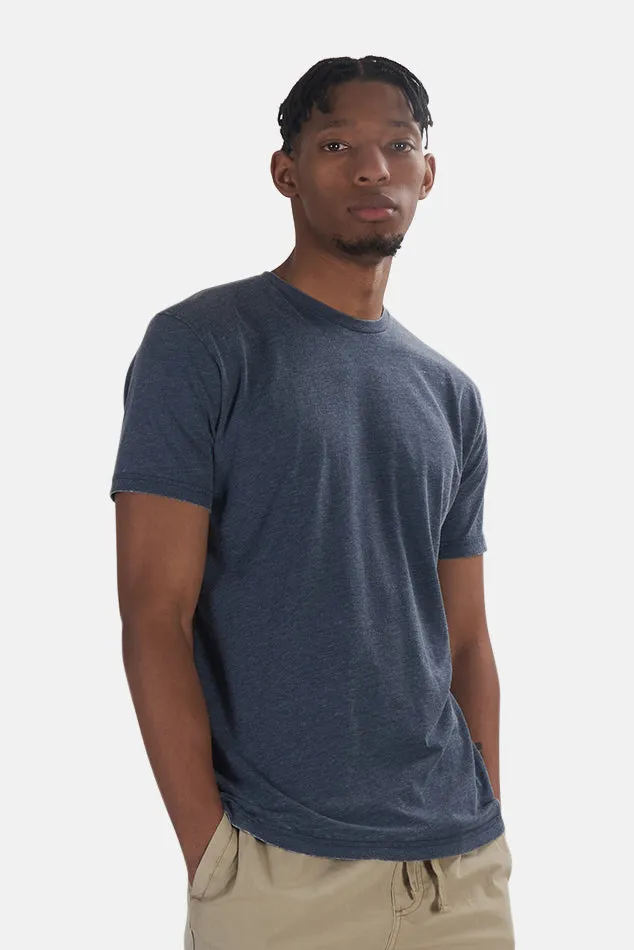 Basic Burnout Tee Navy