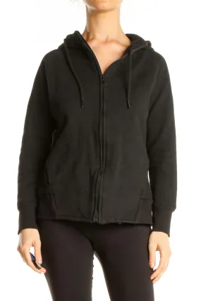 Black Zip Up Sweatshirt