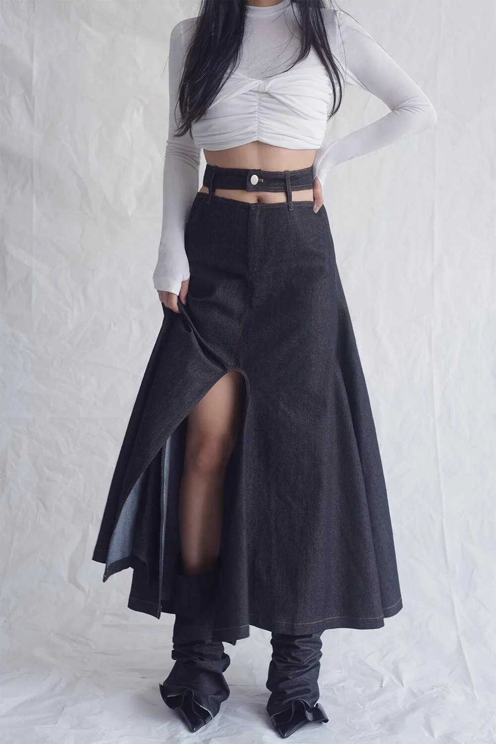 Briony Slit Maxi Skirt