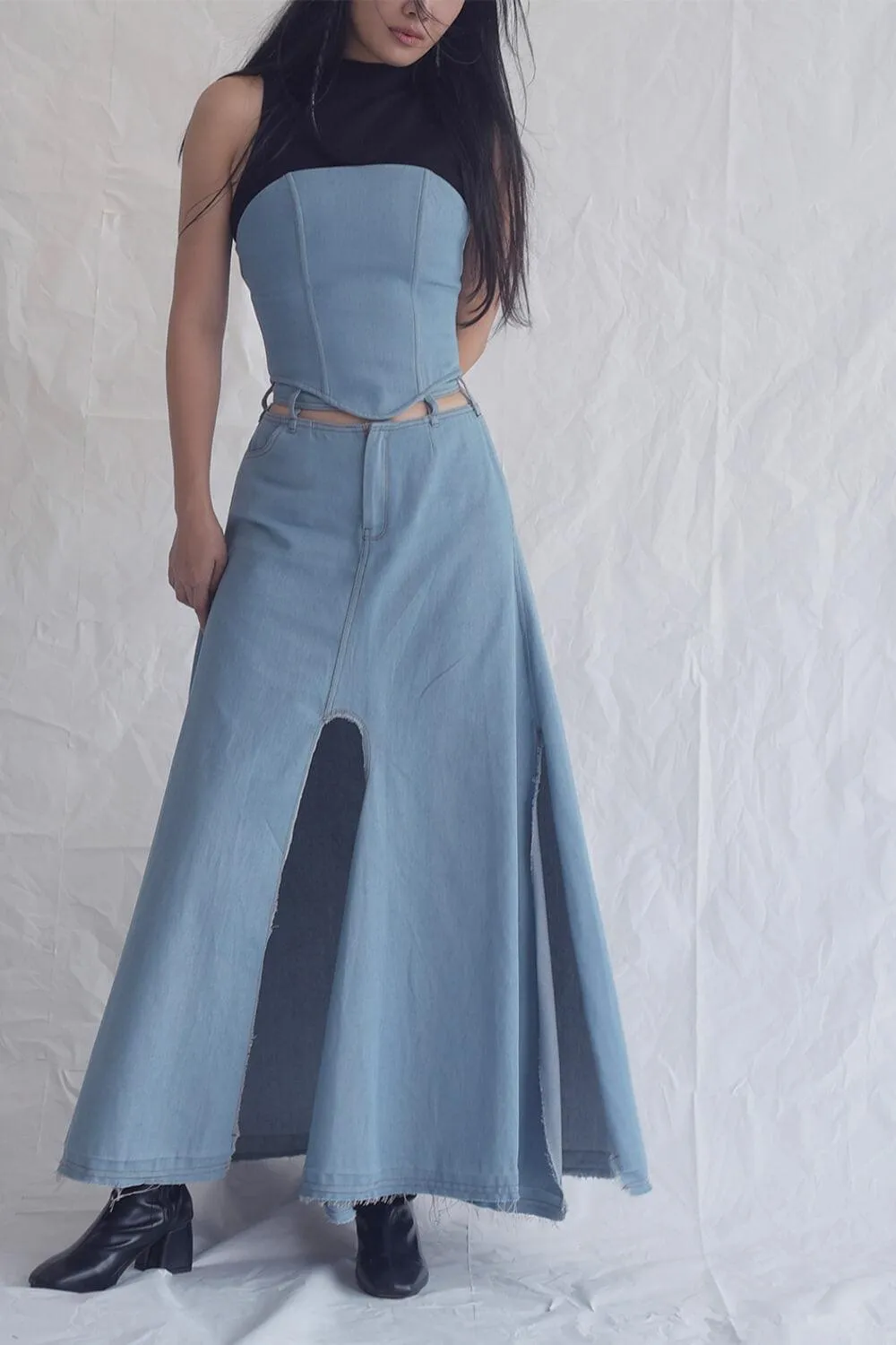 Briony Slit Maxi Skirt