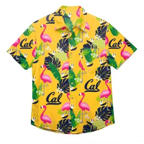 California Golden Bears NCAA Mens Floral Button Up Shirt