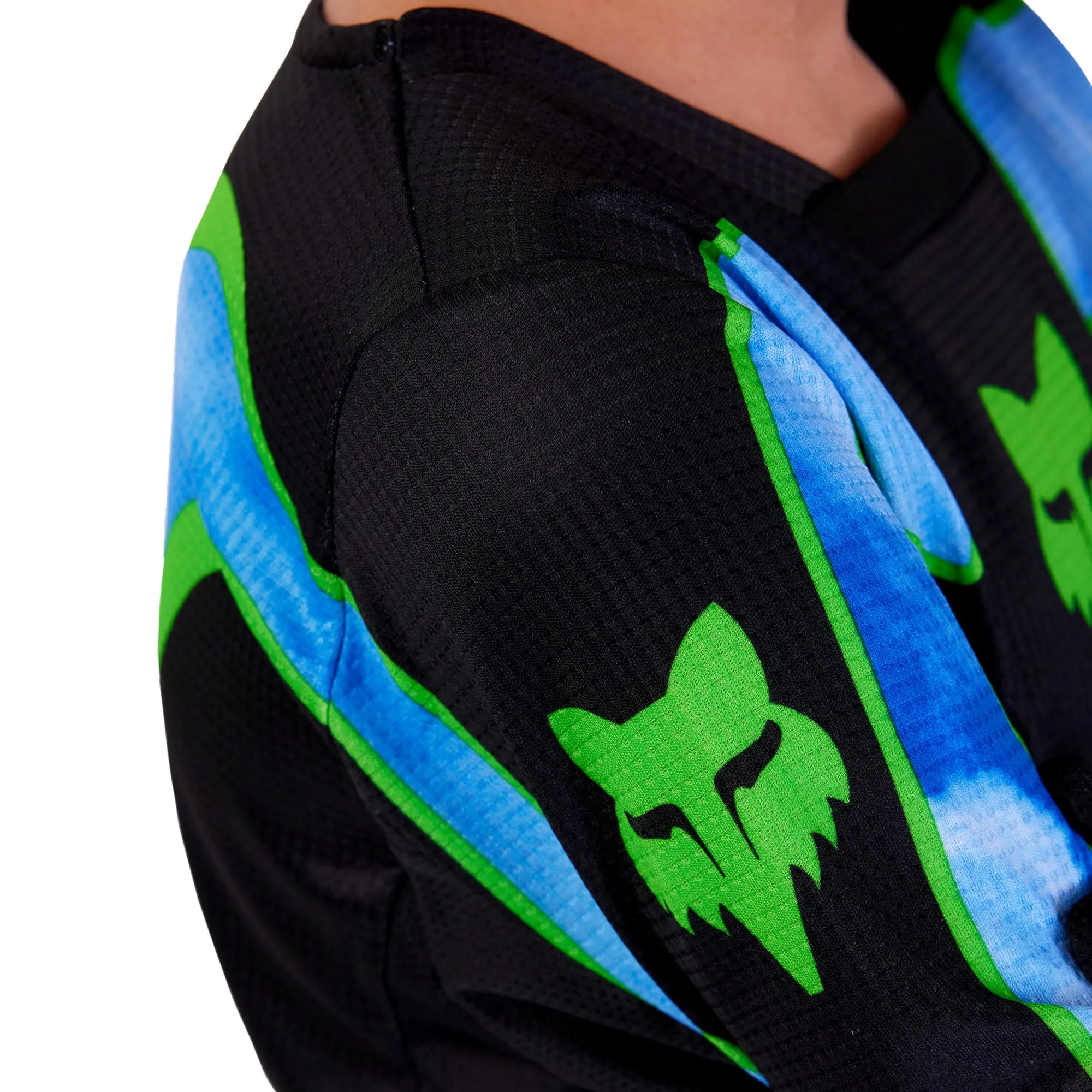 Fox Racing Youth 180 Atlas Offroad Jersey Black/Green Blue