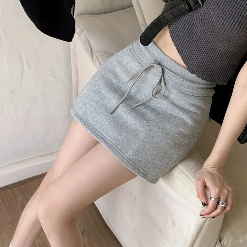 Girlary Summer Elastic Waist Mini Skirts Women Girl Sport Yoga Skirts 2024 Spring Breathable Running Skirts Casual A-line Slim Skirt