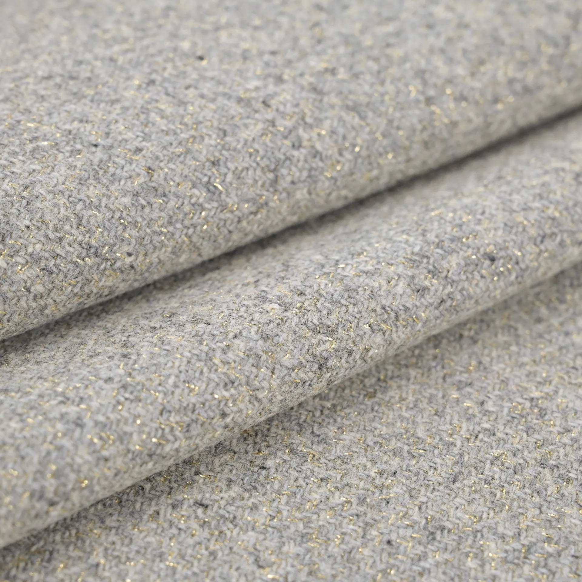 Grey & Gold Coating Fabric 96455