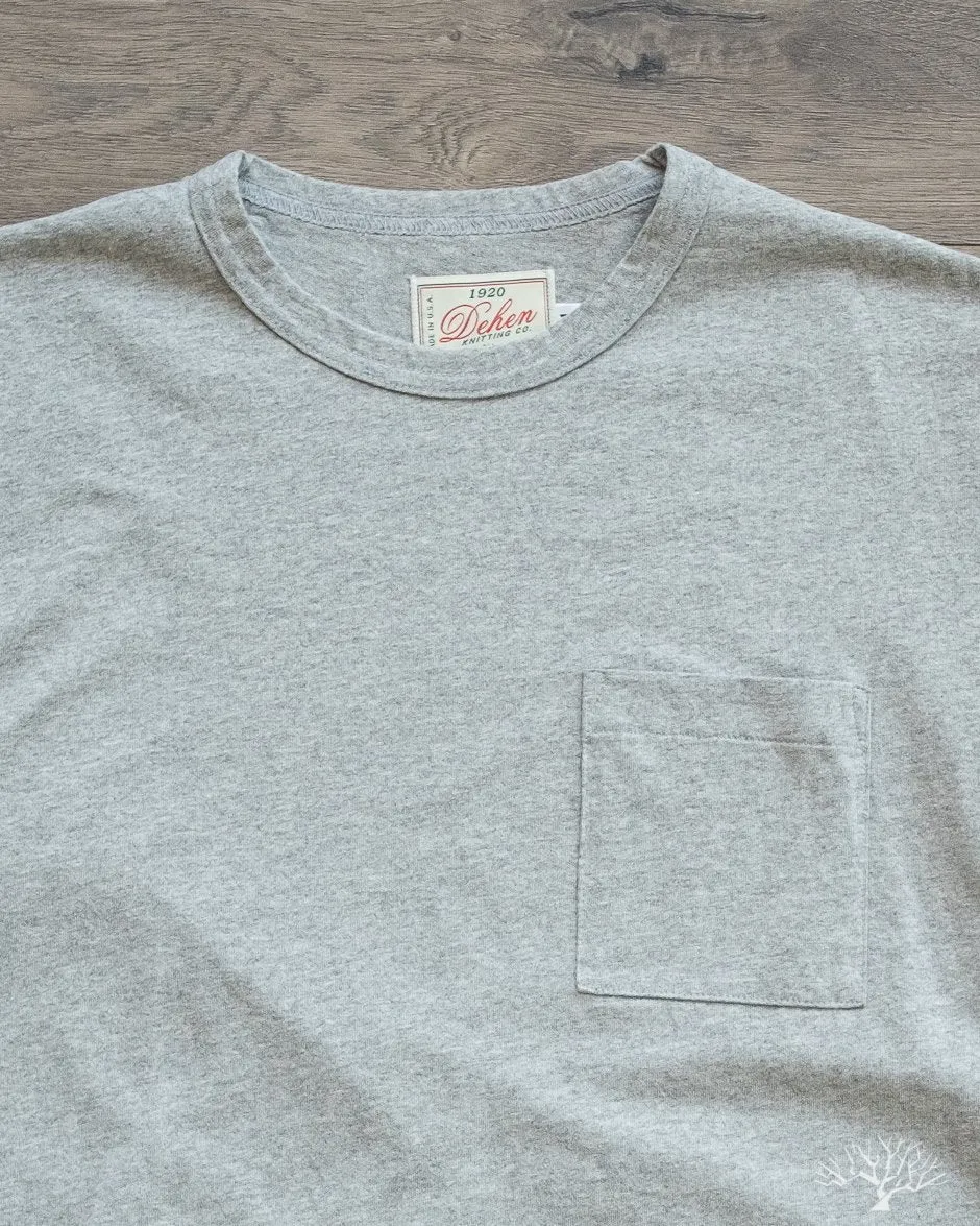 Heavy Duty Pocket Tee - Heather Grey