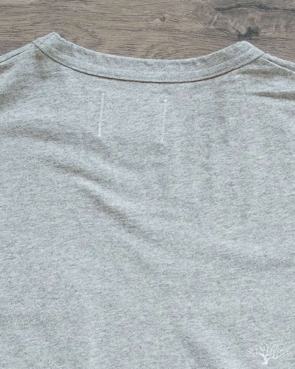 Heavy Duty Pocket Tee - Heather Grey