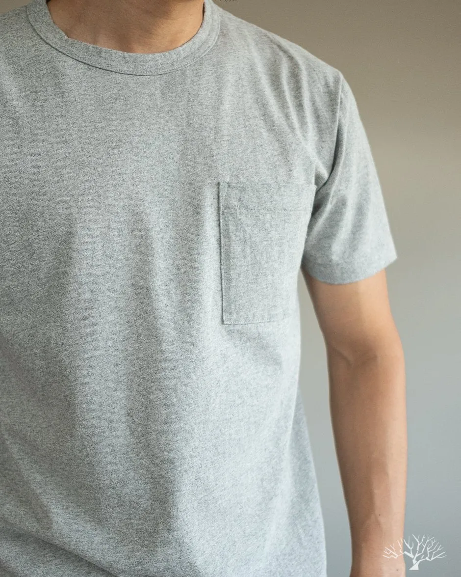 Heavy Duty Pocket Tee - Heather Grey