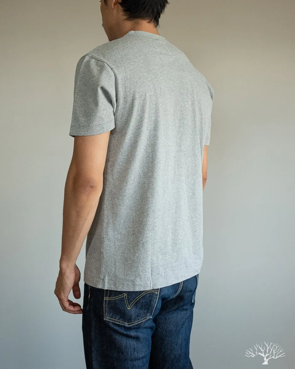 Heavy Duty Pocket Tee - Heather Grey