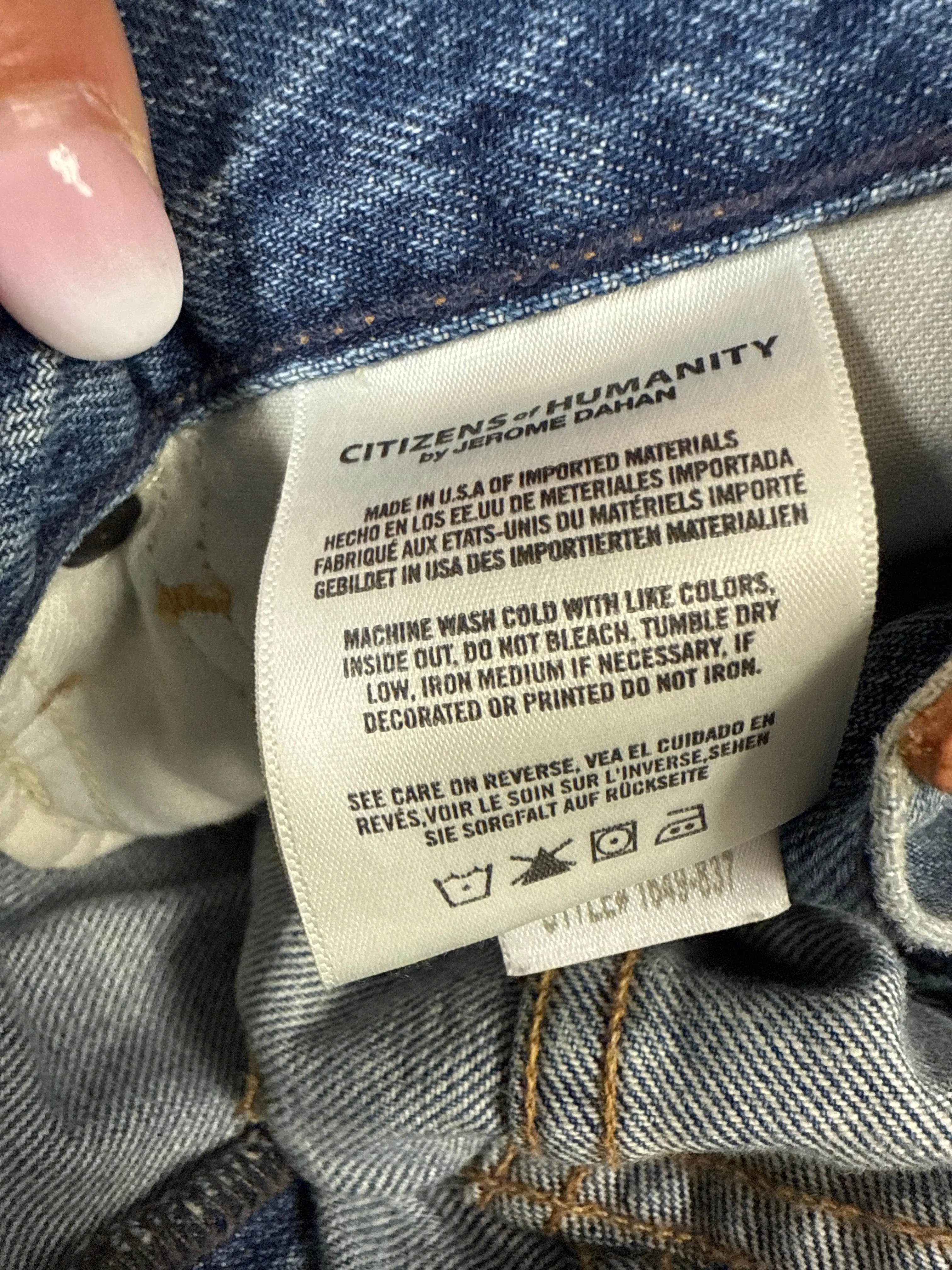 Jeans Flared By Citizens Of Humanity In Blue Denim, Size: 2