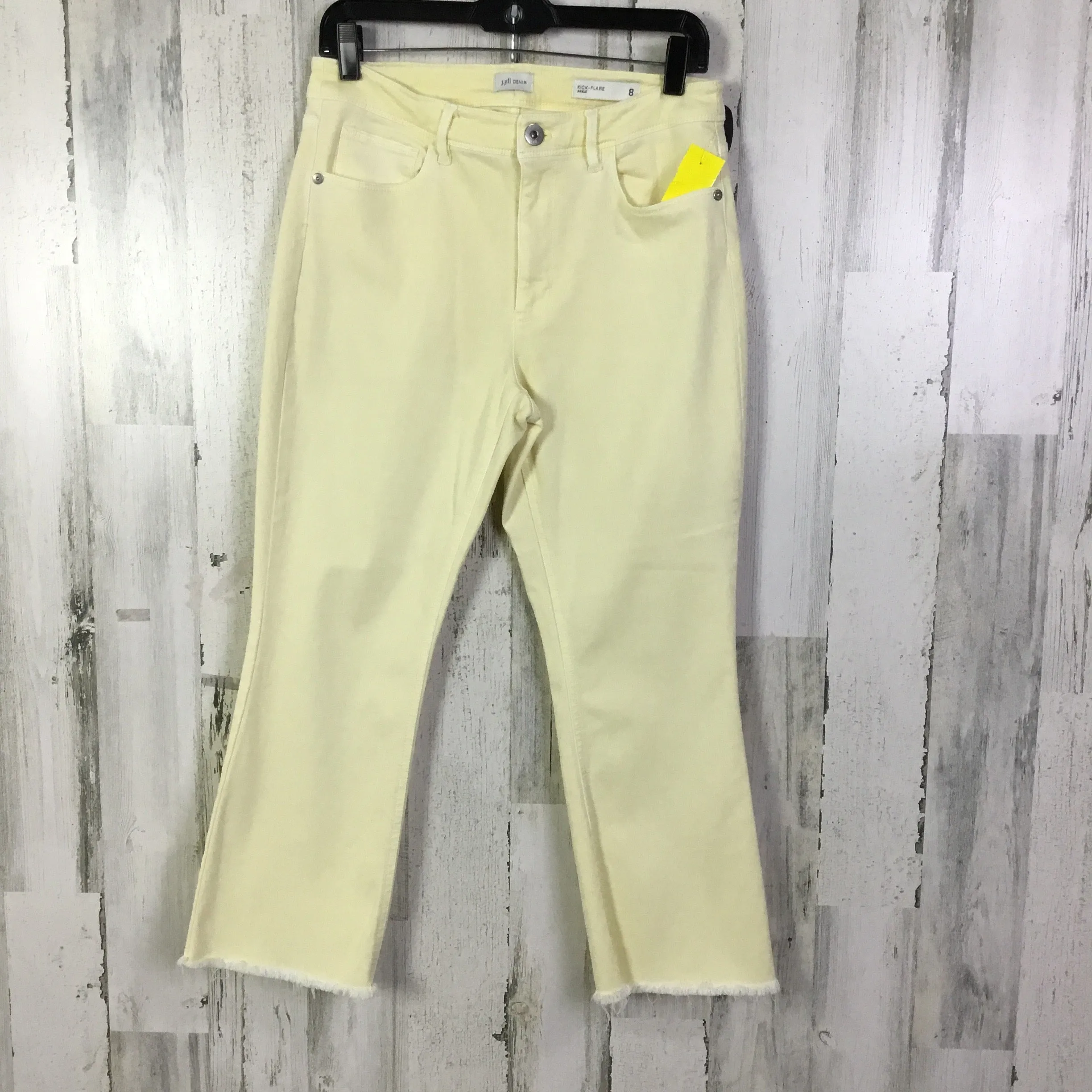 Jeans Flared By J. Jill In Yellow Denim, Size: 8