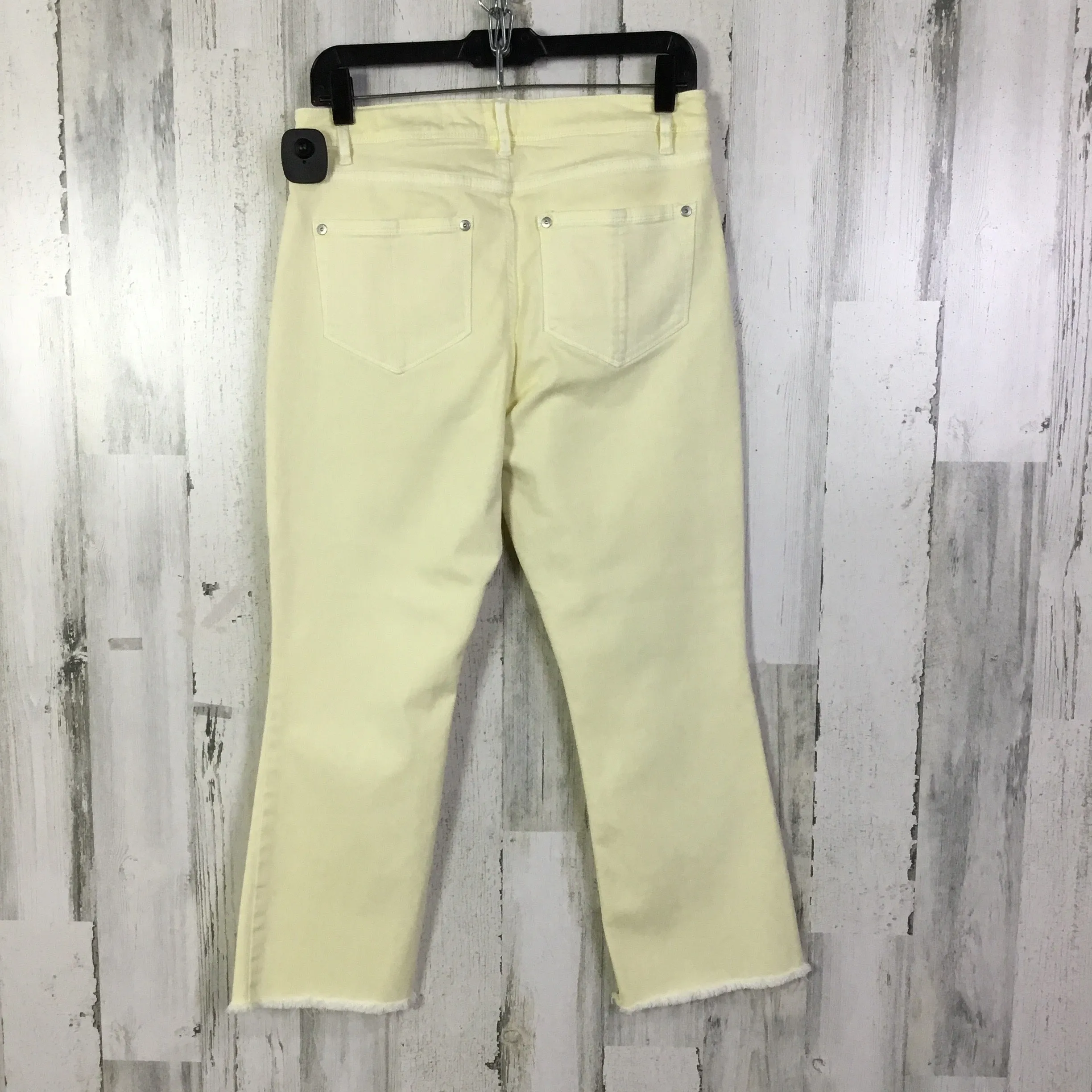 Jeans Flared By J. Jill In Yellow Denim, Size: 8