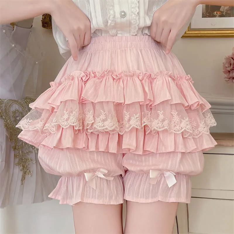 Lace doll ruffled bloomers