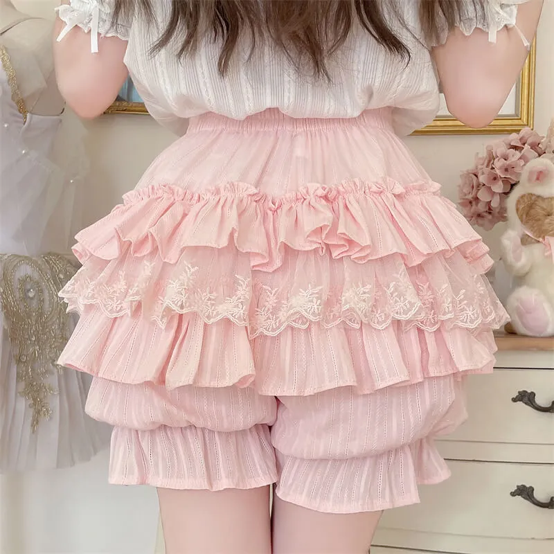 Lace doll ruffled bloomers