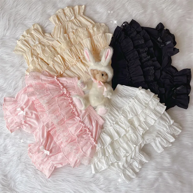 Lace doll ruffled bloomers