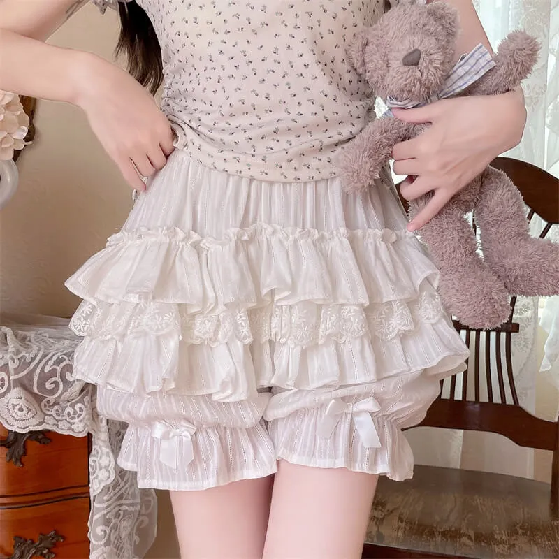 Lace doll ruffled bloomers