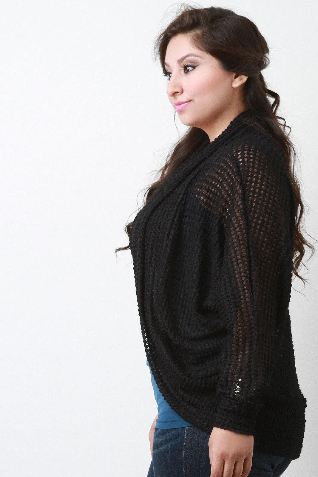 Loose Knit Dolman Cardigan