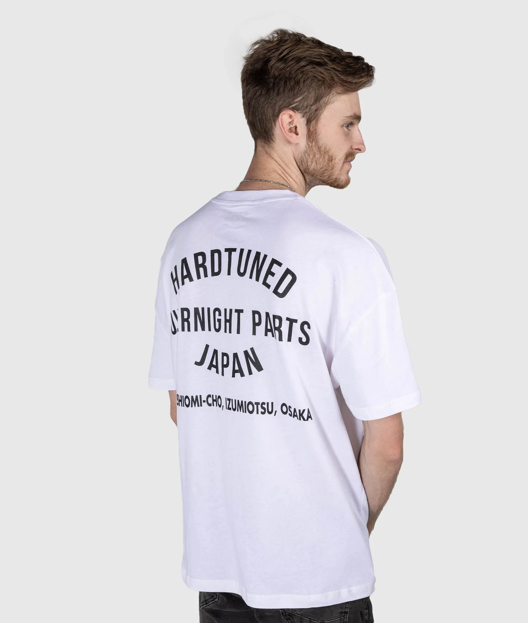 Oversized Overnight Parts Tee - White