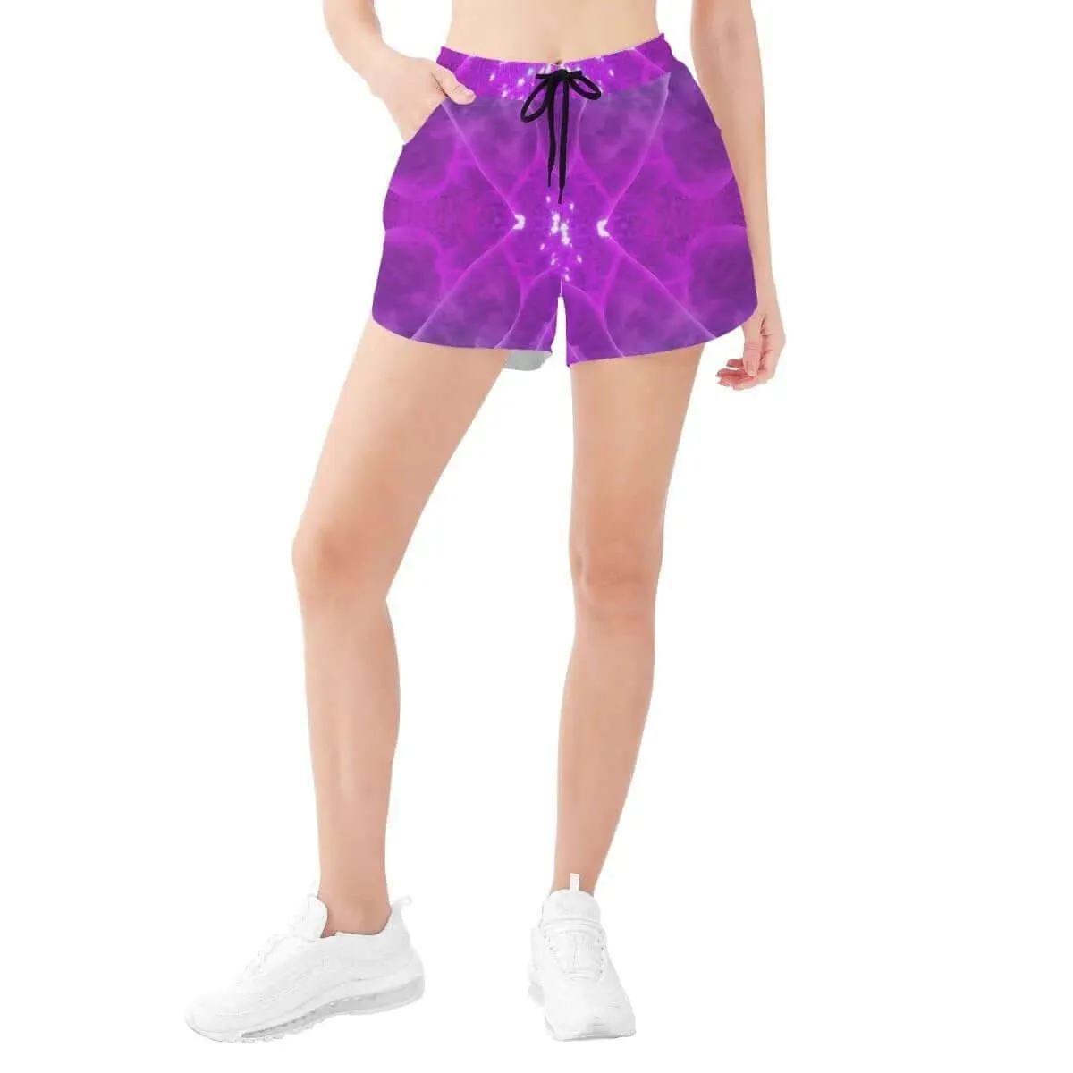 Purple Women's Casual Beach Shorts