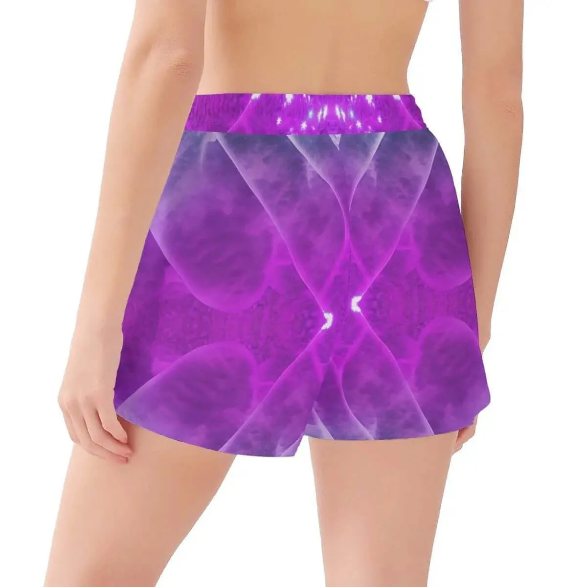 Purple Women's Casual Beach Shorts