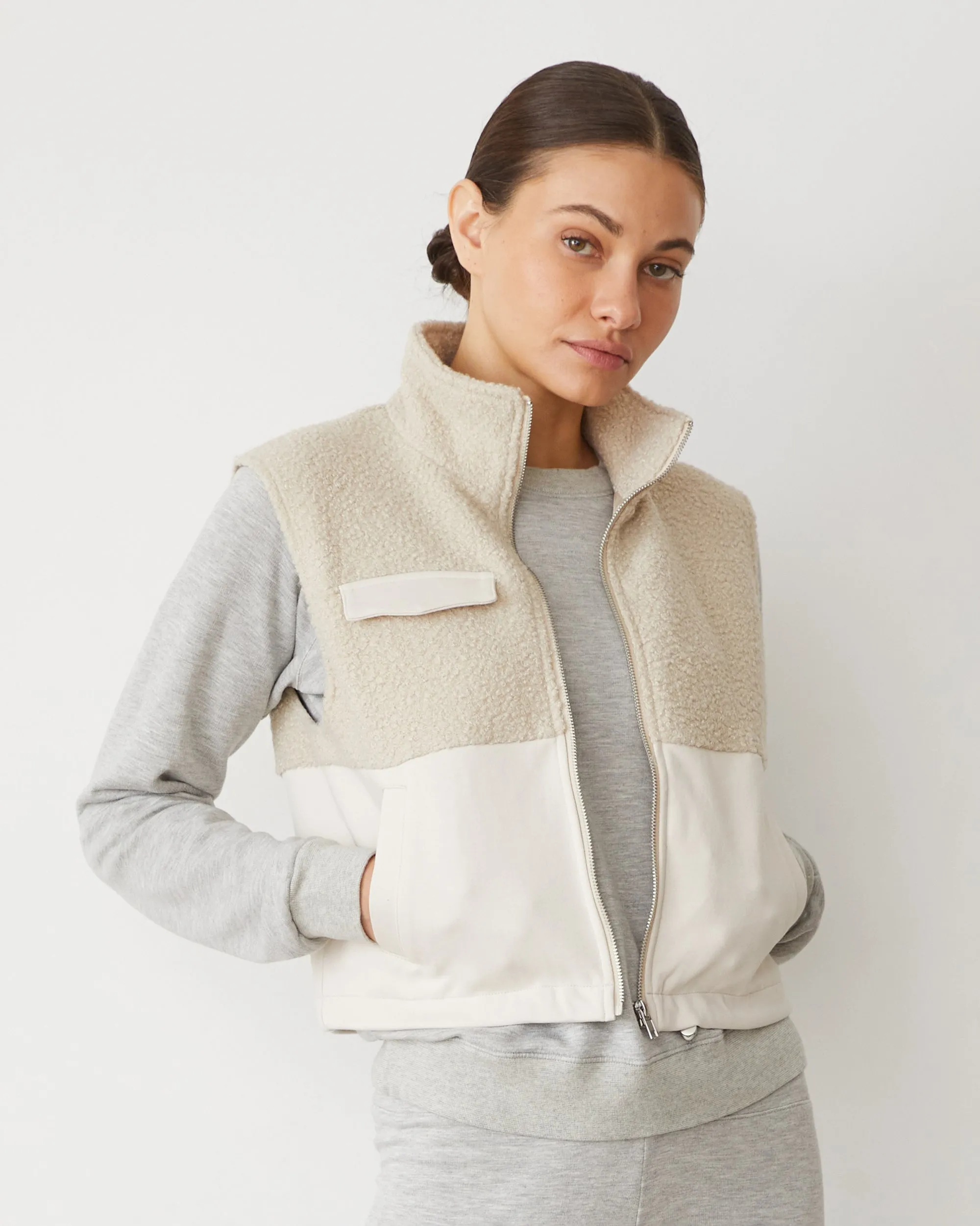 Sherpa Zip Up Vest