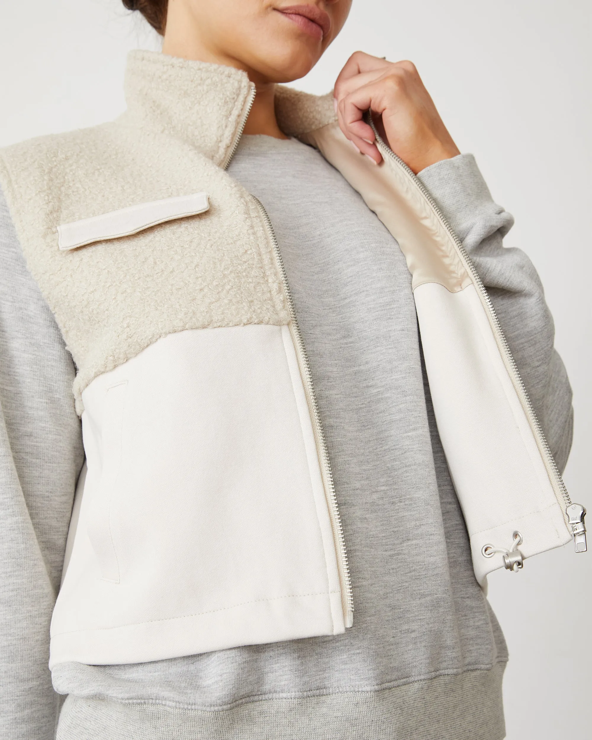 Sherpa Zip Up Vest