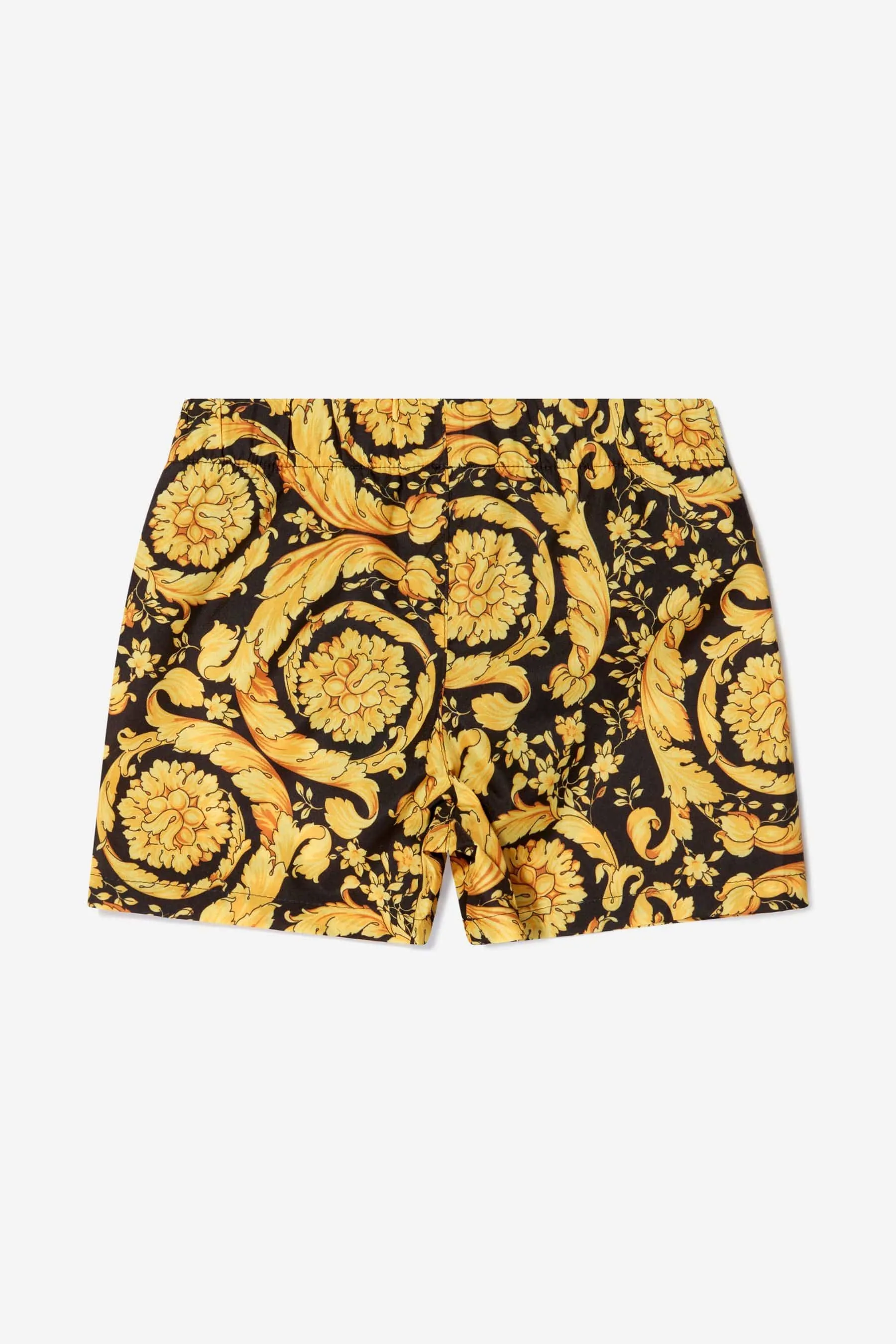 Versace Baby Boys Baroque Swim Shorts in Black