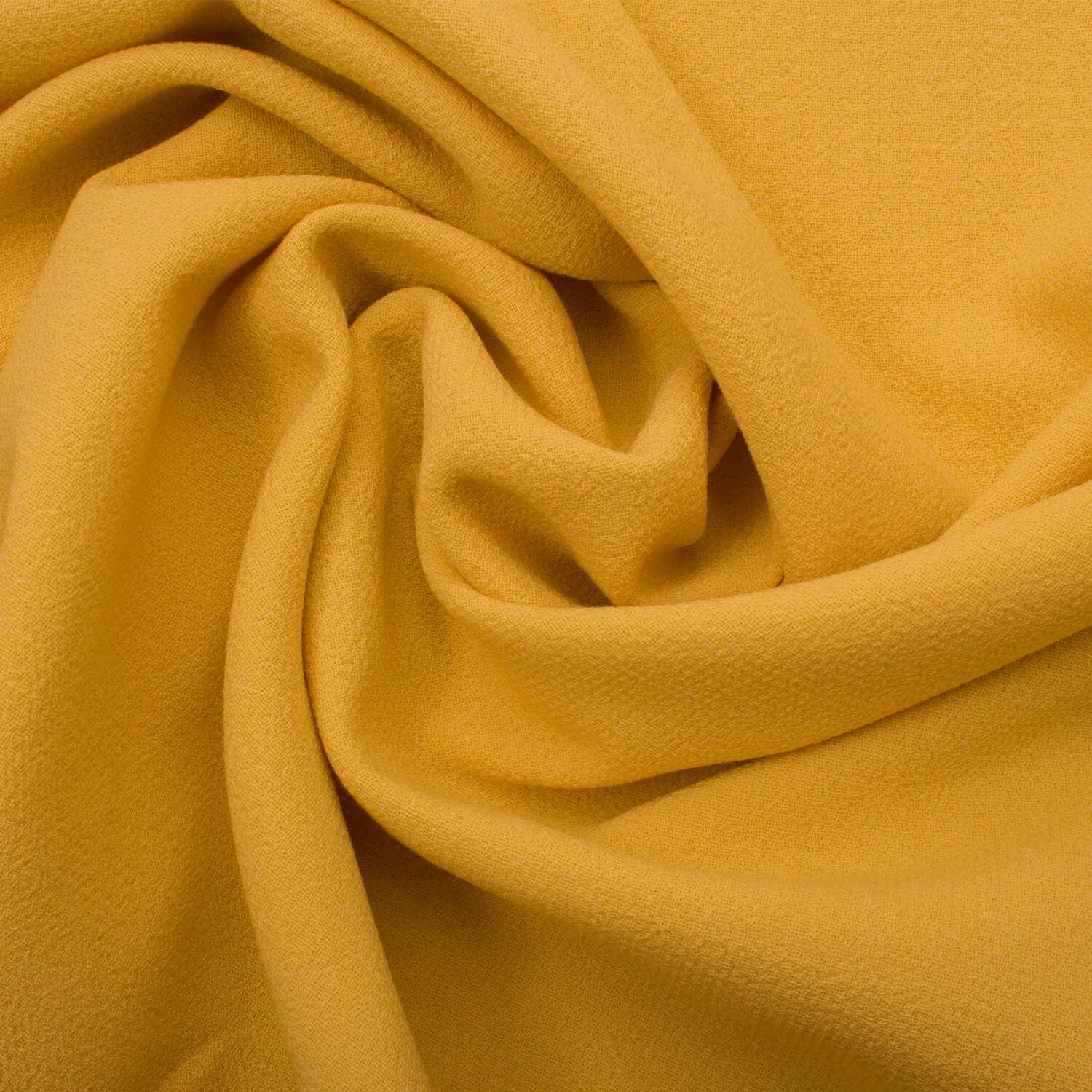 Yellow Double Wool Crêpe