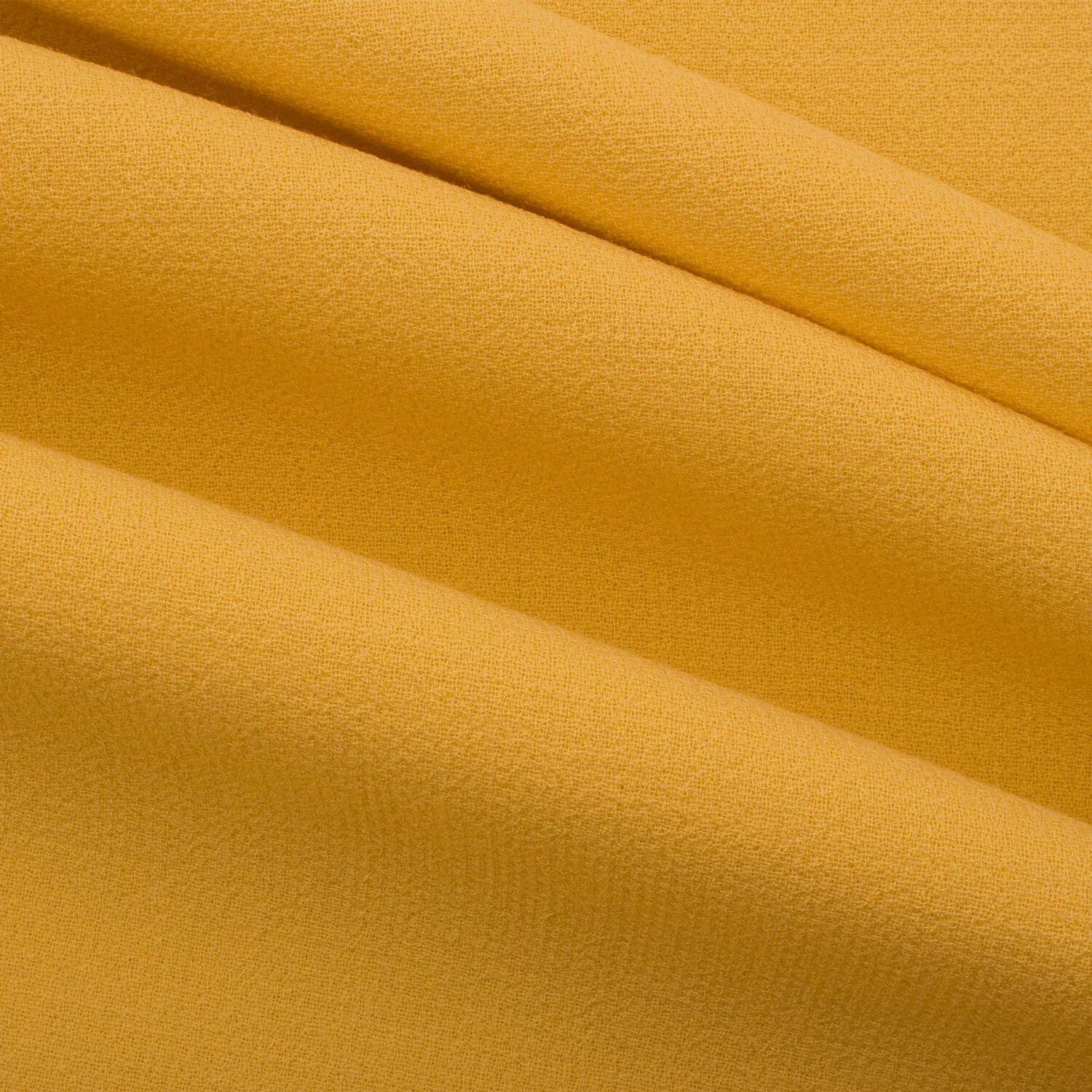 Yellow Double Wool Crêpe